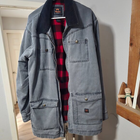 Walls Insulated Coat Mens Size XL‎T Color Gray Work coat Barn Jacket - Picture 1 of 3